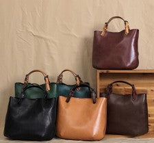 Bolsos de Mano para Mujeres Hombres Cuero Genuino Diseñador Trabajo Bolso de Mano Carteras de Hombro