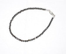 Joyería redonda de plata esterlina de piedras preciosas de obsidiana cumpleañ...