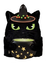 Mini Mochila Loungefly Hocus Pocus Exclusiva Binx Disfraz Iluminado Brillo NUEVA