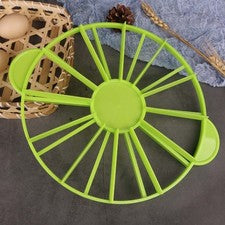 12 porciones cortador de pasteles divisor para hornear fácil corte de pasteles verde o