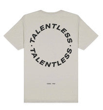 Talentless Hombre Premium Círculo Backhit BLANCO HUESO TALLA L Grande Nuevo en Bolso