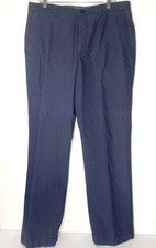 Pantalones de algodón Banana Republic para hombre 36x32 azules a cuadros cónicos informales de negocios