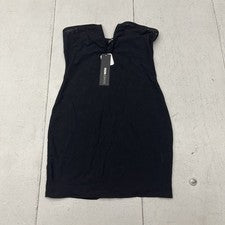 Moda Nova Negro Malla Sin Mangas Mini Vestido Body-Con Para Mujer Talla Mediana NUEVO