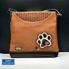 BOLSO MENSAJERO DULCE PERRO MARFIL PAWPRINT CHALA RFID