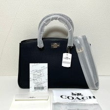 Nombre Damas COACH Bolso de Mano Savannah Llevar Todo Bolso de Hombro Negro CAL56 31a