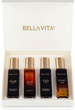 Bellavita Juego de Regalo de Lujo para Hombre con CEO Hombre, Klub, Oud y 20 ml (Pack de 4)