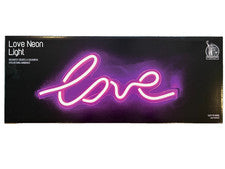 Luz de neón Relleno Medias Letrero de amor Efecto 3D Decoración del hogar Alimentado por USB
