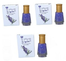 3 paquetes de aceite de almizcle de lavanda Al Tahara para mujer perfume puro 3 paquetes X 6 ml