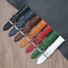 Correa de cuero genuino de vaca para Seiko Tissot liberación rápida universal reloj prohibición