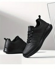 Zapatos de cocina antideslizantes de alta resistencia, zapatillas de trabajo multiusos negras