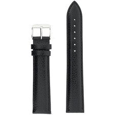 Correa de reloj larga para hombre de cuero acolchada marrón negro miel 18 mm-22 mm