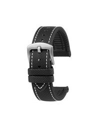 Premium Sport Uhrenarmband Modell Isidor schwarz-WN 20 mm