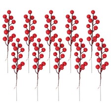 10 piezas decoraciones de flores de simulación de ramas artificiales para fiesta en casa