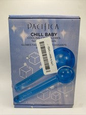 Juego de 2 globos criogénicos de vidrio Pacifica de masaje facial de enfriamiento para el cuidado de la piel