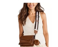 BOTKIER NY Cobble Hill Cuero Mujer Bandolera Pequeña + Bolsa en Camel 2 Unidades
