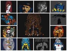 Camiseta rasgada para hombre grande grande - varios diseños, tú eliges - estilo Teefury NUEVA