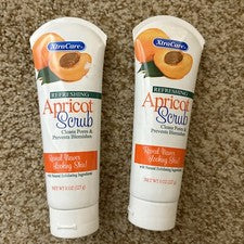 Paquete de 2 exfoliantes faciales exfoliantes para albaricoque para el cuidado de la piel facial de 8 oz cada uno