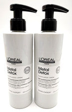 2x L'OREAL Metal Detox Pre-Champú | Tratamiento de relleno anti-porosidad, 8,4 fl oz