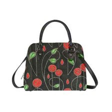 Bolso de hombro Signare Macintosh simple rosa negro arte tapiz convertible