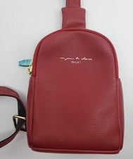 *INICAT*Cartera Bandolera Ocean Regeneration●Cuero Vegano●Nueva Sin Etiquetas●Roja Bonita
