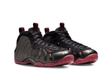 Hombre Air Jordan Air Foamposite One Negro/Rojo Universitario Talla 11