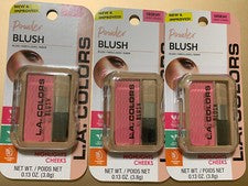 L.A. Rubor en polvo aterciopelado colores CBSB341 *MEJILLAS DULCES* Lote de 3 nuevos y mejorados