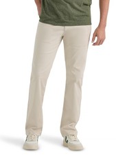 Pantalón recto ajustado delantero plano Lee para hombre, beige ciudad, 38W x 34L