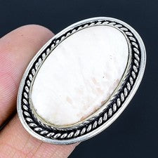 Scolecita piedras preciosas hechas a mano 925 anillo de joyería de plata...
