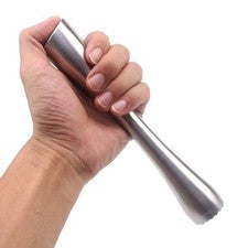 Juego de utensilios de cocina de acero inoxidable para cocinar cócteles muddler de metal