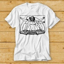 Camiseta DJ Da Vinci Vitruvio Música Divertida Película Genial Meme Regalo Camiseta Top 2249