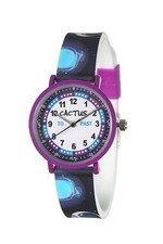 Cactus CAC-143-M01 reloj analógico tema espacial resistente al agua