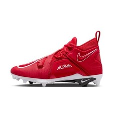 Botines de fútbol para hombre Nike Alpha Menace Pro 3 Mid - rojos y blancos - 10 - nuevos sin caja