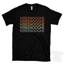 CAMISETA VEREENOOGHE ESTILO RETRO REPETIDO Hombre y Mujer Novedad Genial Nombre Regalo
