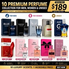 10 Premium Perfume Gift Set for Men Women & Unisex | 100ml Fragrance Collection