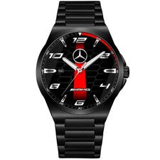 Orologio da Polso Nero in Acciaio Fan Art Mercedes Benz AMG Heritage Stripe
