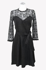 Vestido mujer The Kooples talla 34 negro NUEVO vestido recto vestido camisero vestido