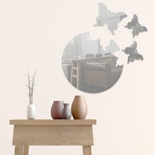 Calcomanías adhesivas autoadhesivas para decoración del hogar con espejo para sala de estar