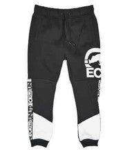Pantalones de chándal Ecko Unltd de vellón para hombre carbón brezo/blanco - EO31G715