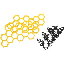 1 Juego de Colgantes de Pared de Nido de Abeja Elegante Decoración para Colgantes de Pared de Hogar