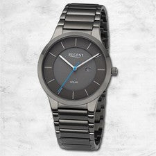 Regent Metal Reloj de los Hombres Pulsera Cuarzo Gris Oscuro URBA726