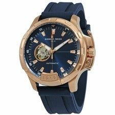 Reloj para hombre Giorgio Fedon 1919 Timeless IX automático 45 mm oro rosa azul GFCK010
