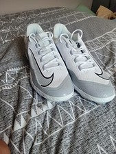 Botines de béisbol bajos Nike Alpha Huarache Elite 4 blancos FD2745-104 talla 15 NUEVO