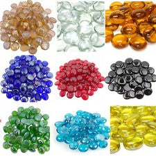 Cuentas de piedras de guijarros de vidrio para florero decoración de bodas hogar 50 o 100 piezas 17-20 m
