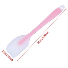 Espátula de silicona antiadherente resistente al calor cuchara cocina pastel raspado8