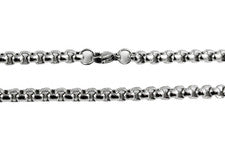Cadena de acero inoxidable 55 cm Ø 4 mm hacer joyas collar cadena de eslabones
