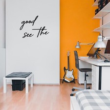 Ver lo bueno Arte de Pared de Metal Decoración Colgante de Pared para Hogar Oficina Salón