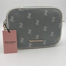 Juicy Couture Mujer Gótico Denim Blanco Cámara Bandolera Bolso de Hombro