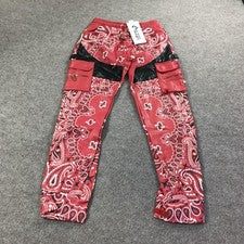 Pantalones Guapi Para Hombre 30 Bandana Carga Edición Limitada Ropa de Calle Bolsillos con Cordón
