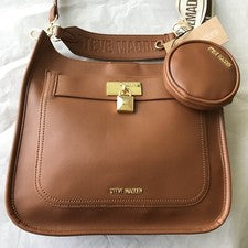 ¡Venta final! Bolso Bandolera Steve Madden Leche de Avena con Bolsa 12"W x 11" Hx 3.5"D