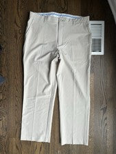 Pantalones de golf FootJoy para hombre 40X32 beige 4 bolsillos pierna recta elásticos 28544 FJ